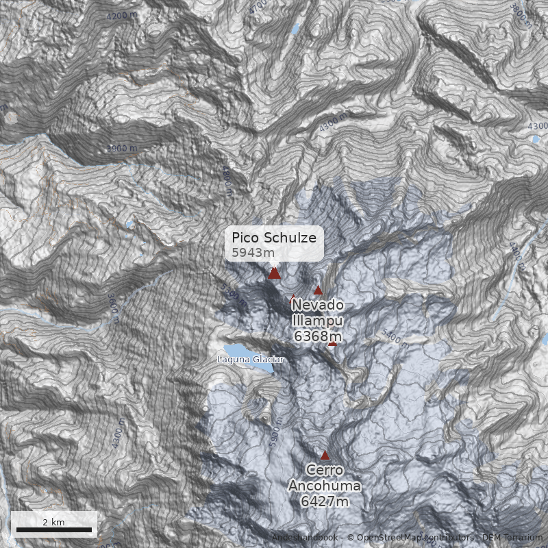 Mapa Pico Schulze