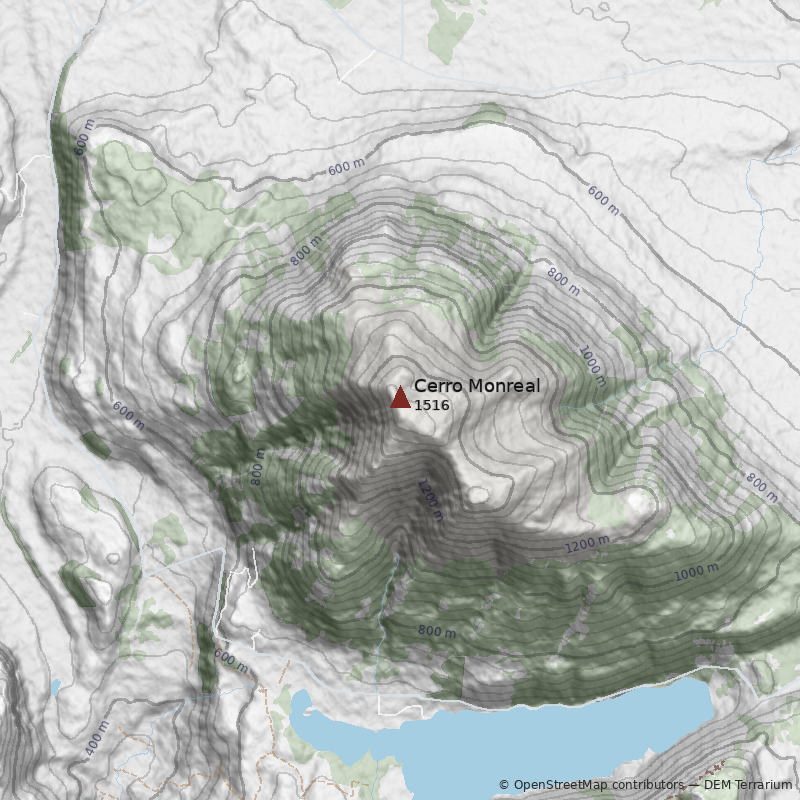 Mapa Cerro Monreal
