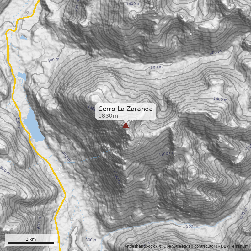 Mapa Cerro La Zaranda