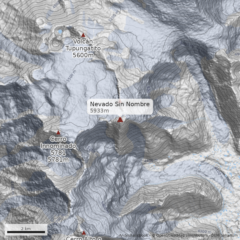 Mapa Nevado Sin Nombre