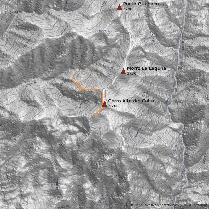 Mapa Cerro Alto del Cobre