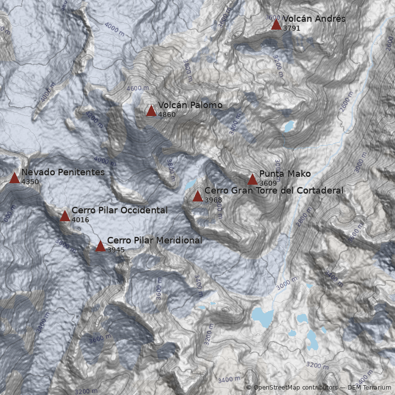 Mapa Canalón Central