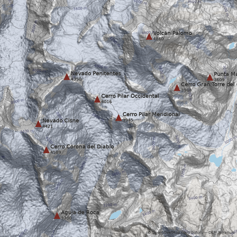 Mapa Cerro Pilar Meridional