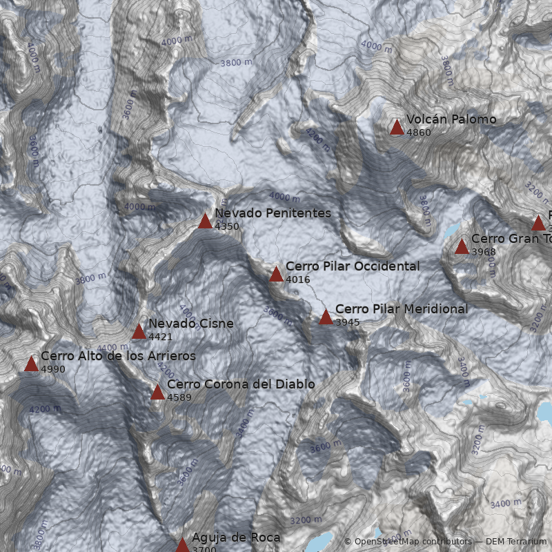 Mapa Cerro Pilar Occidental