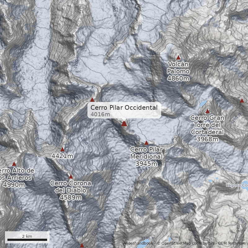 Mapa Cerro Pilar Occidental