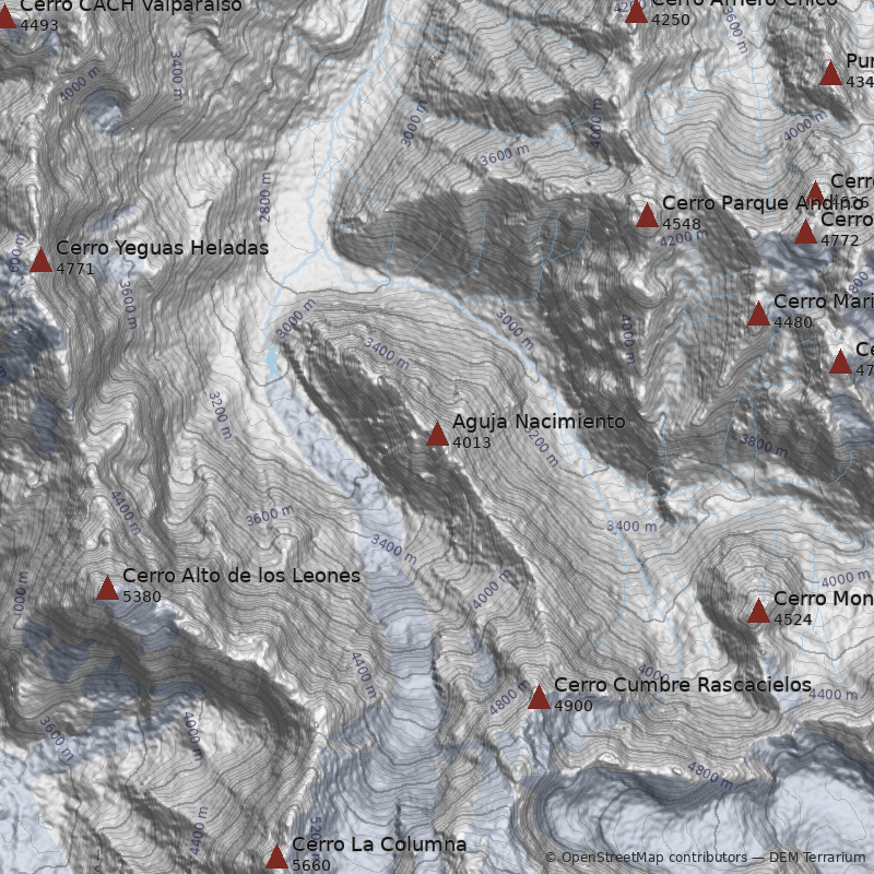 Mapa Aguja Nacimiento