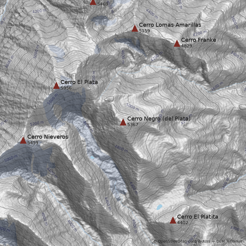 Mapa Cerro Negro (del Plata)