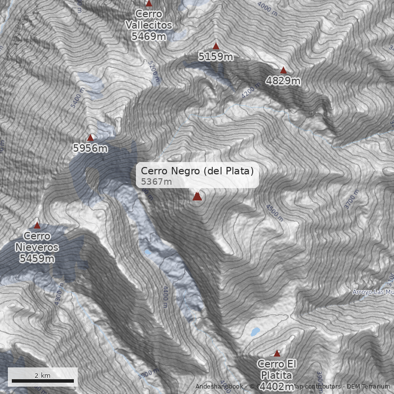 Mapa Cerro Negro (del Plata)