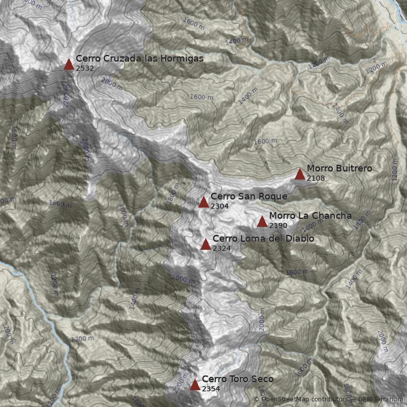 Mapa Cerro San Roque