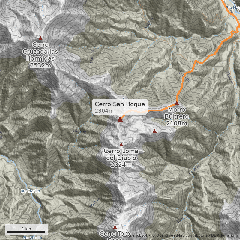 Mapa Cerro San Roque