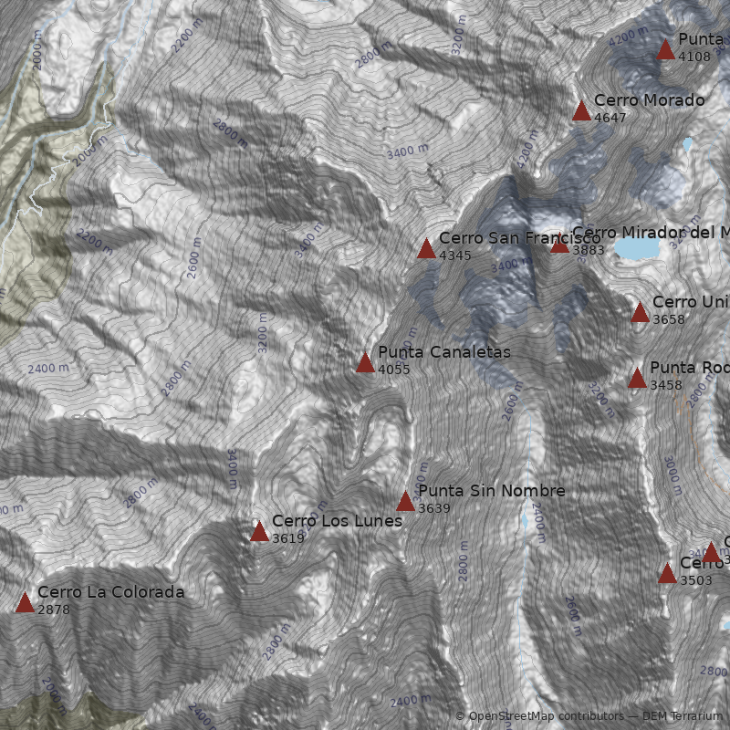 Mapa Punta Canaletas