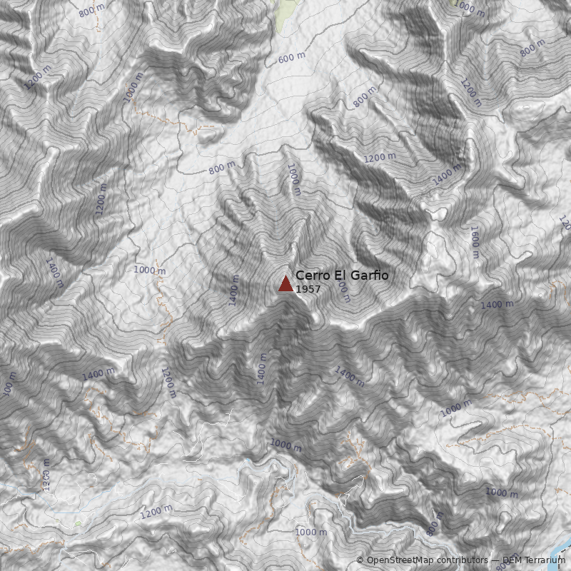 Mapa Cerro El Garfio