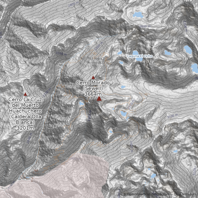 Mapa Cerro Negro (Sewell)