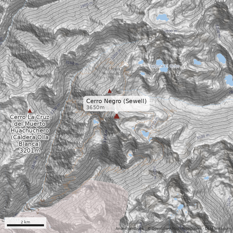 Mapa Cerro Negro (Sewell)