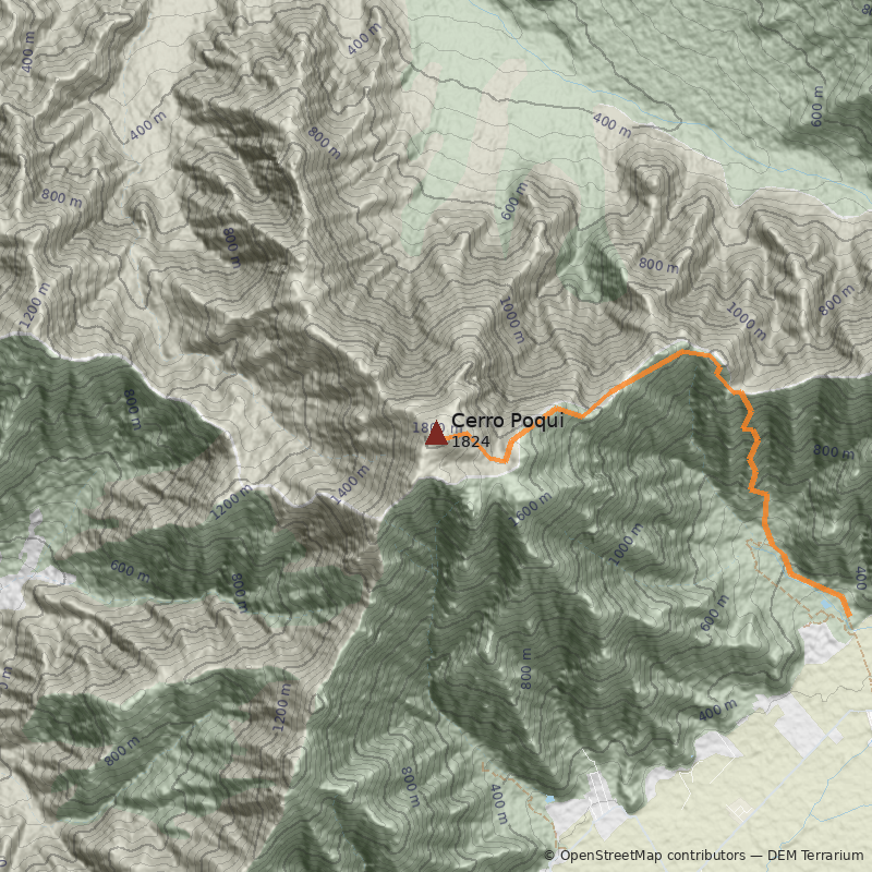 Mapa Cerro Poqui