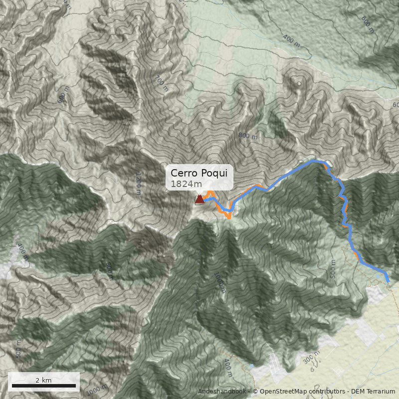 Mapa Cerro Poqui