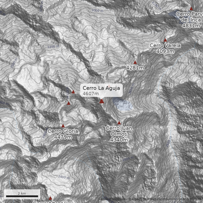 Mapa Cerro La Aguja