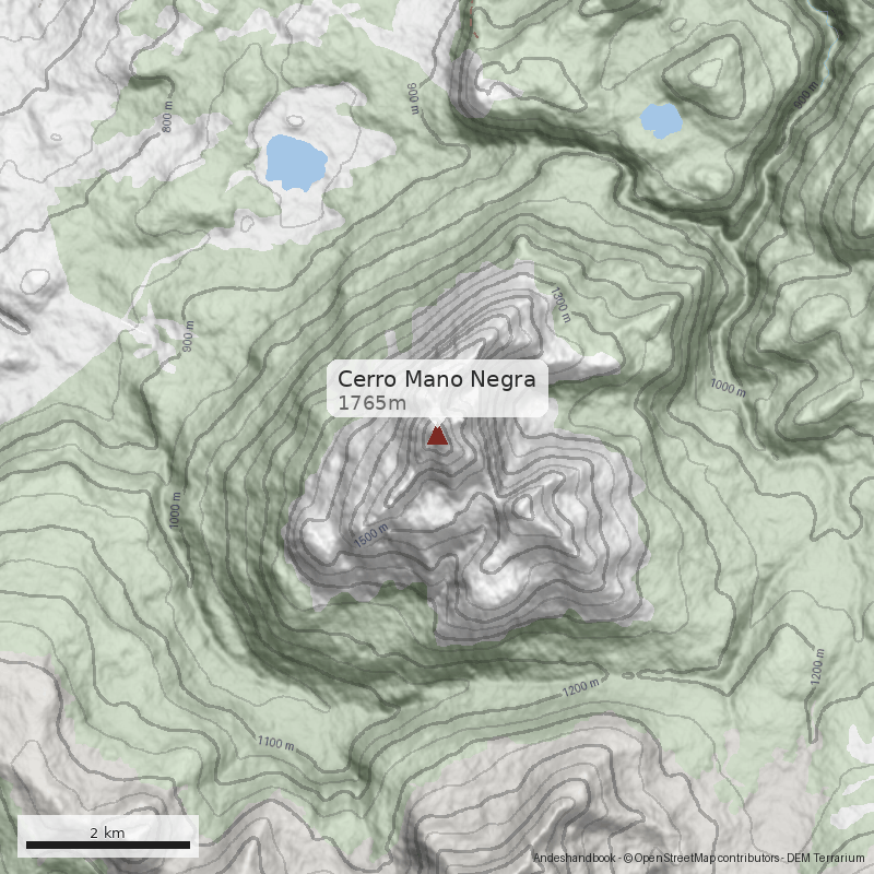 Mapa Cerro Mano Negra