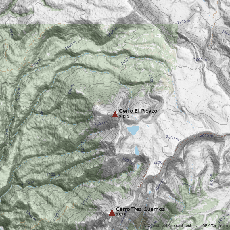 Mapa Cerro El Picazo