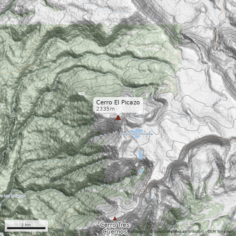 Mapa Cerro El Picazo
