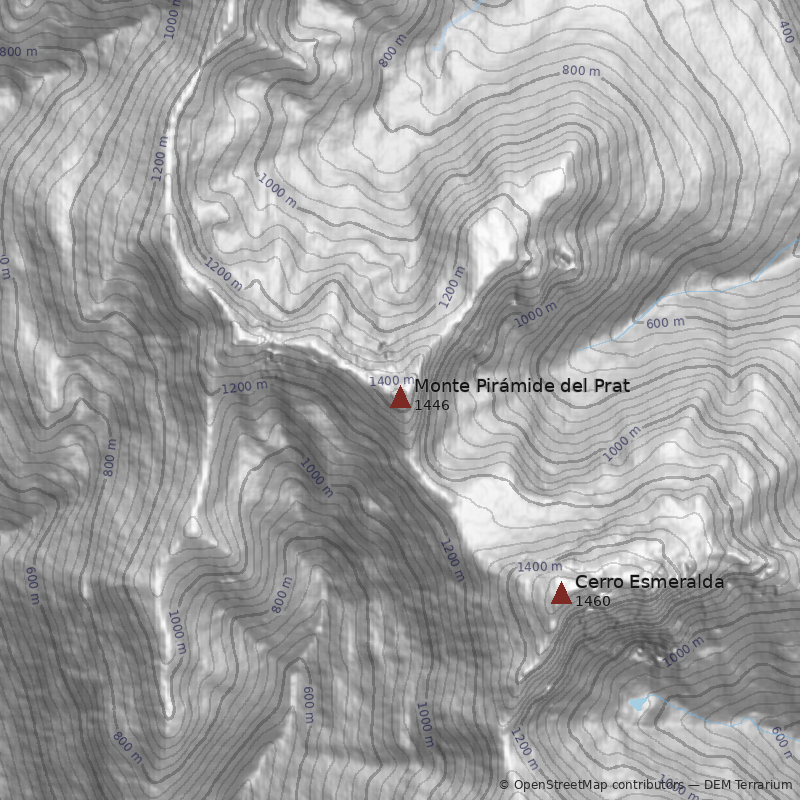 Mapa Monte Pirámide del Prat