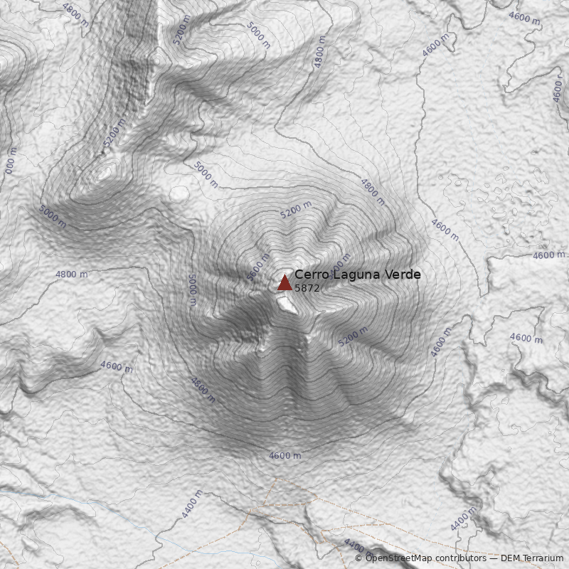Mapa Cerro Laguna Verde
