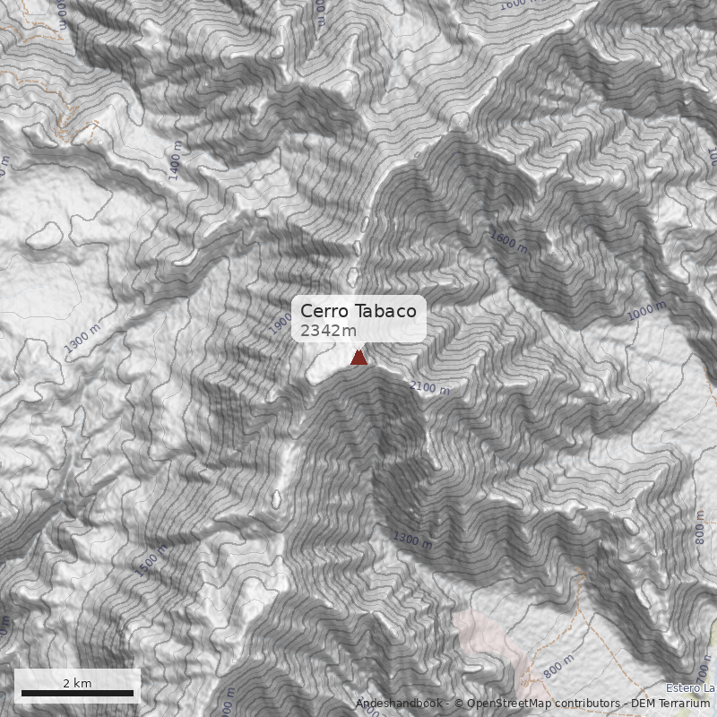 Mapa Cerro Tabaco 