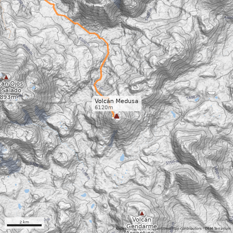 Mapa Volcán Medusa