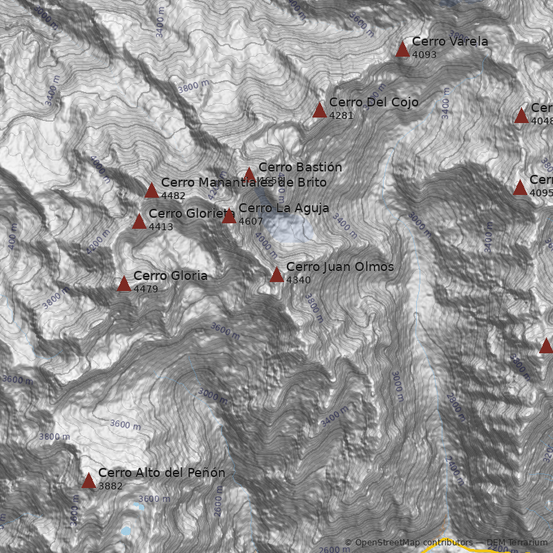 Mapa Cerro Juan Olmos