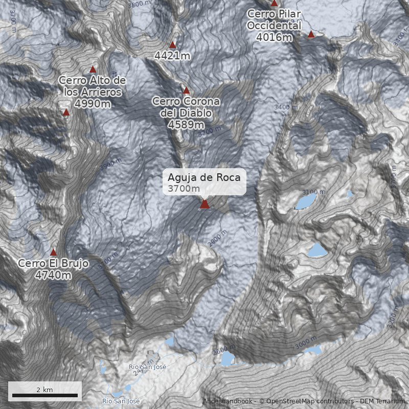 Mapa Aguja de Roca