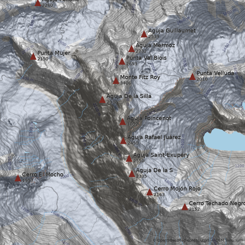 Mapa Aguja Poincenot