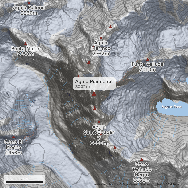 Mapa Aguja Poincenot