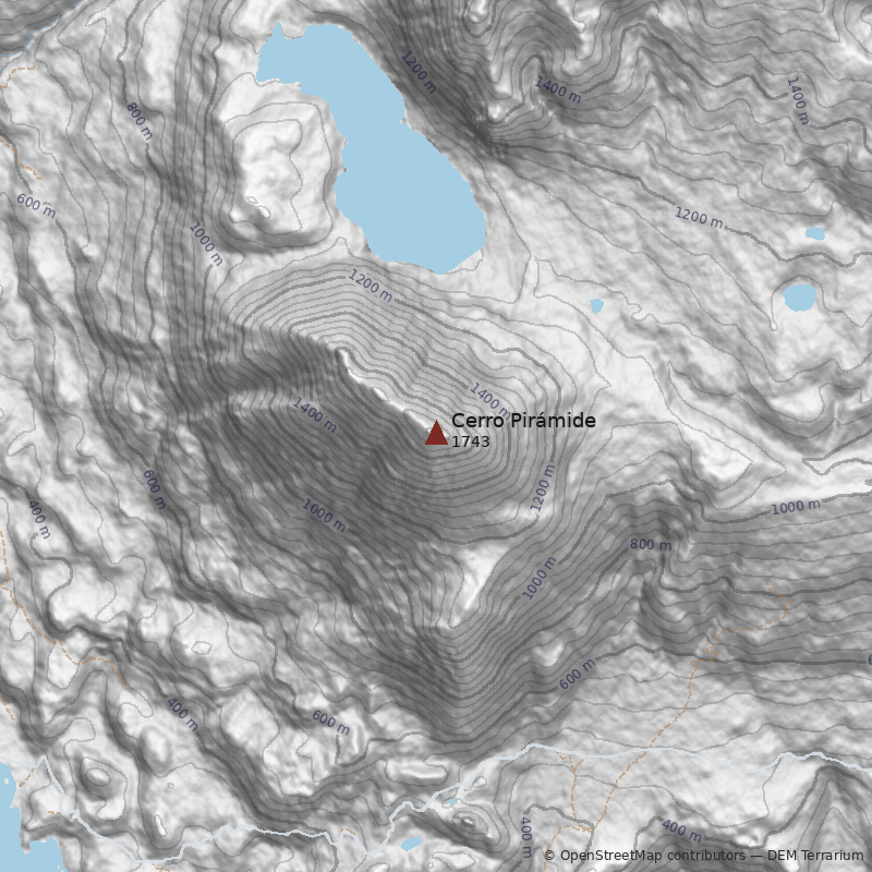 Mapa Cerro Pirámide