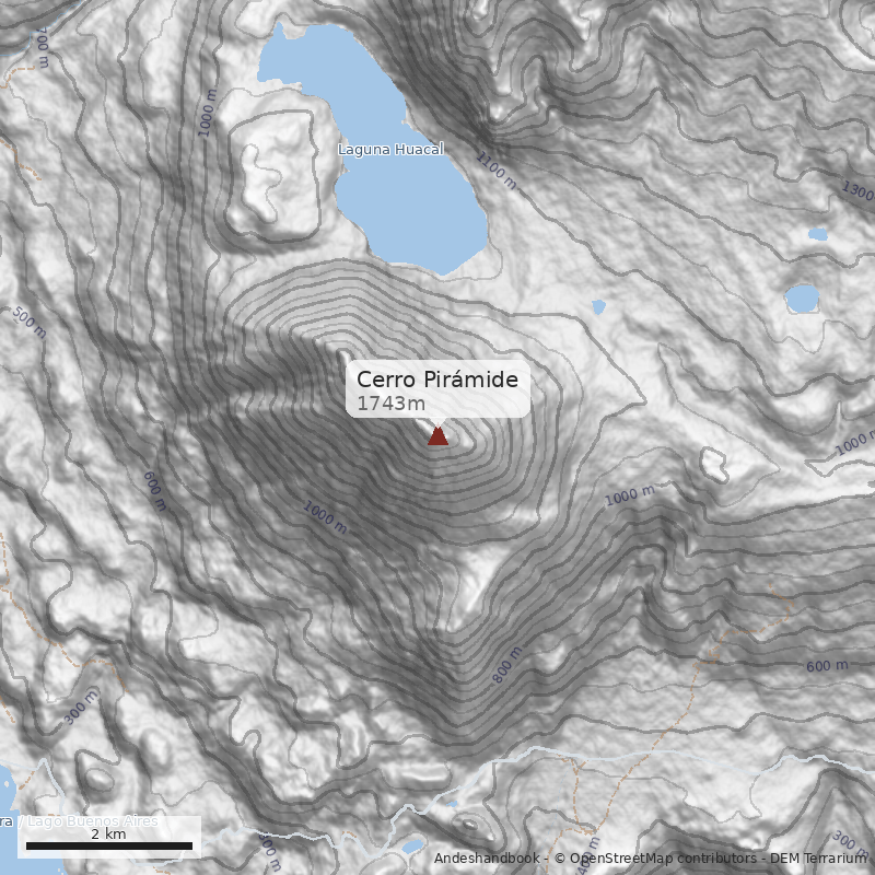 Mapa Cerro Pirámide