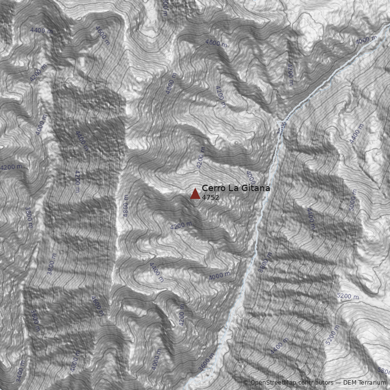 Mapa Cerro La Gitana