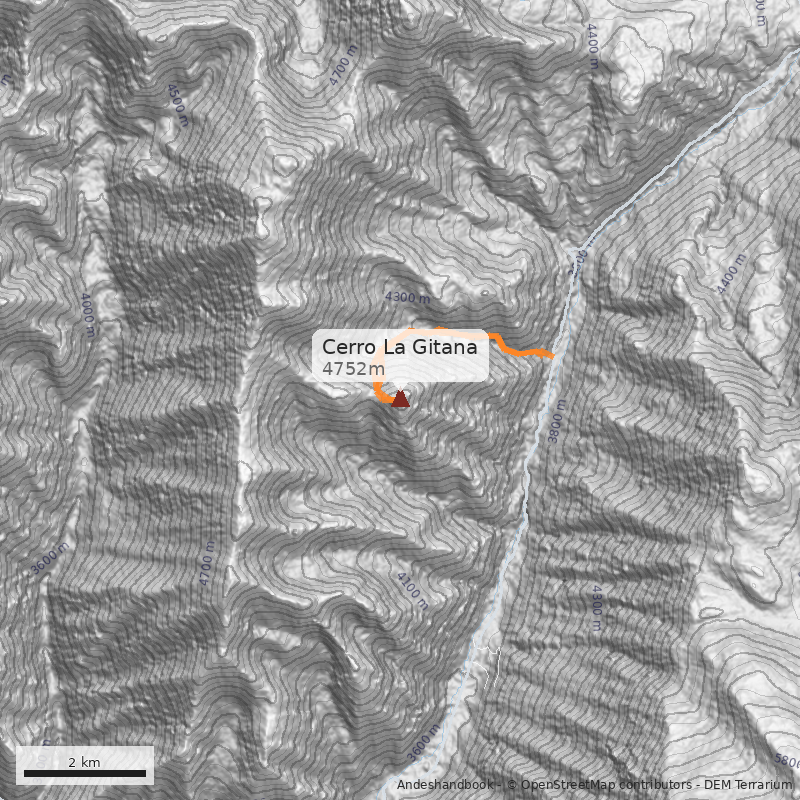 Mapa Cerro La Gitana