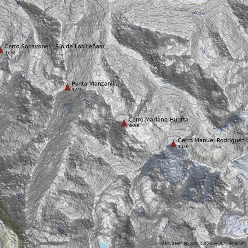 Mapa Cerro Mariana Huerta