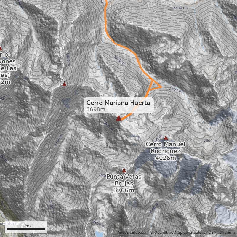 Mapa Cerro Mariana Huerta