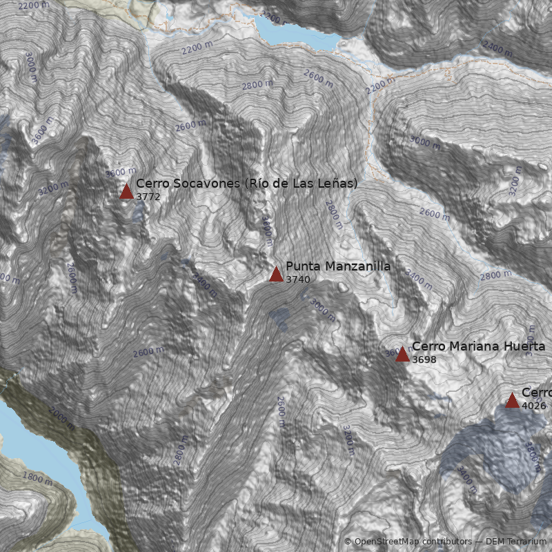 Mapa Cara Este por Cajón de Espinoza