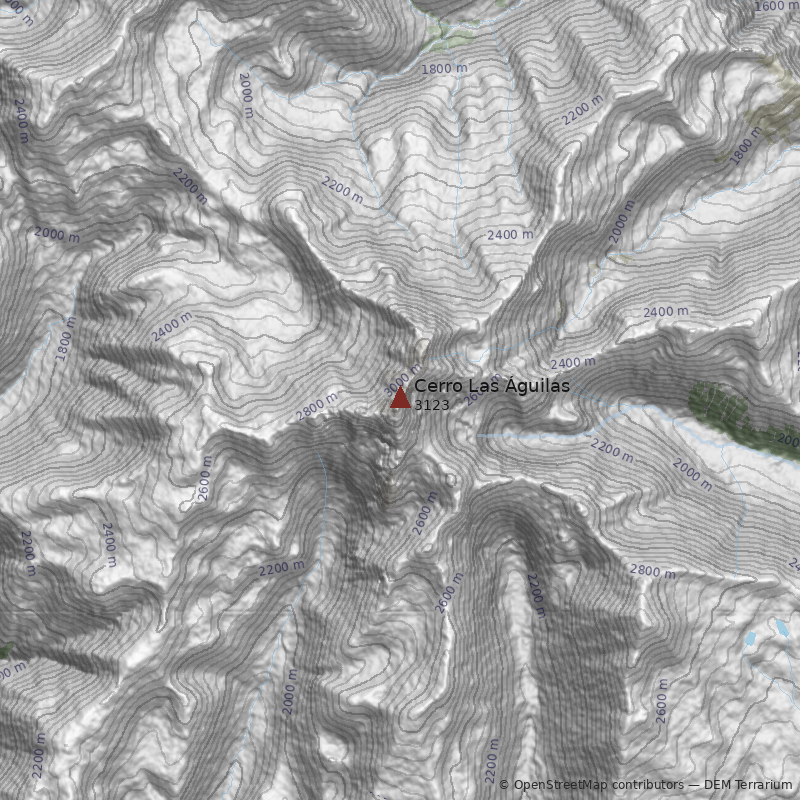 Mapa Cerro Las Águilas