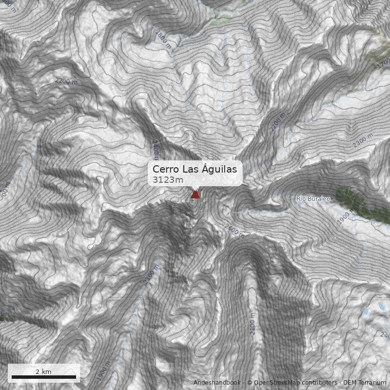 Mapa Cerro Las Águilas