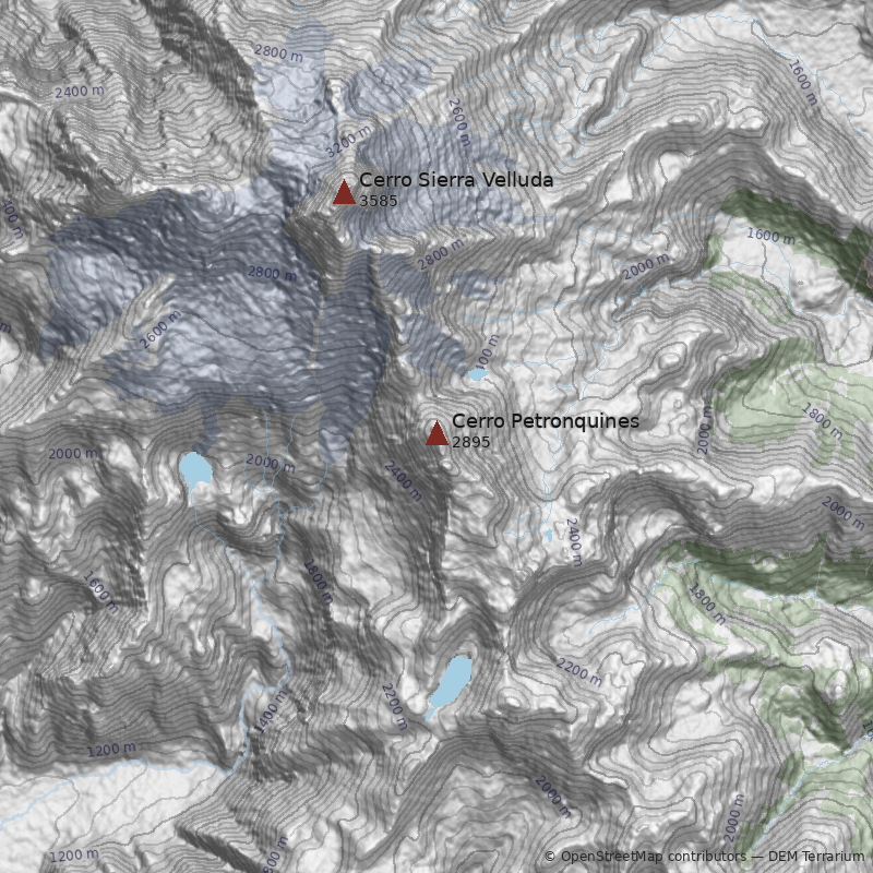 Mapa Cerro Petronquines