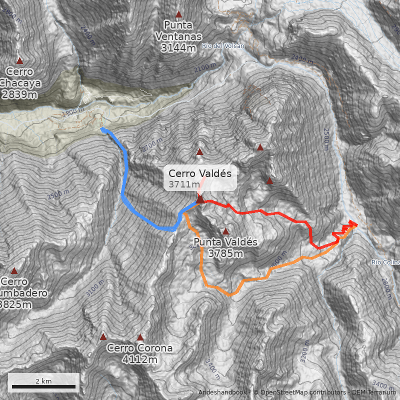 Mapa Cerro Valdés