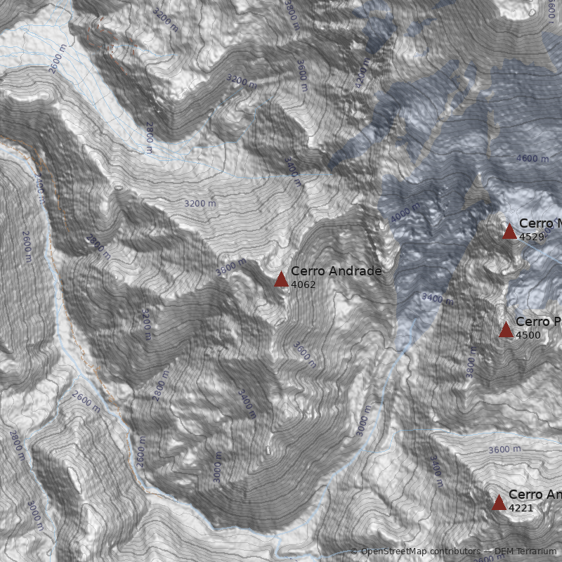 Mapa Normal por la Engorda a Cumbre Oeste