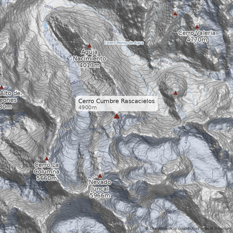 Mapa Cerro Cumbre Rascacielos