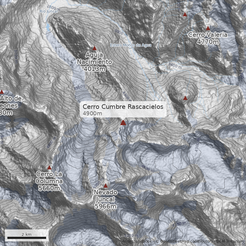 Mapa Cerro Cumbre Rascacielos