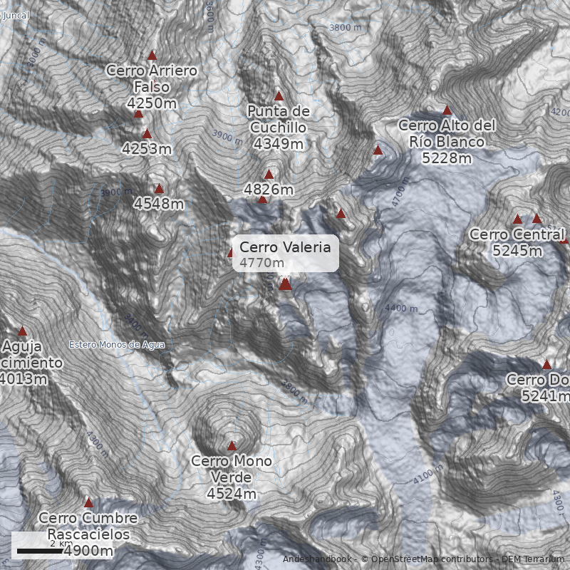 Mapa Cerro Valeria
