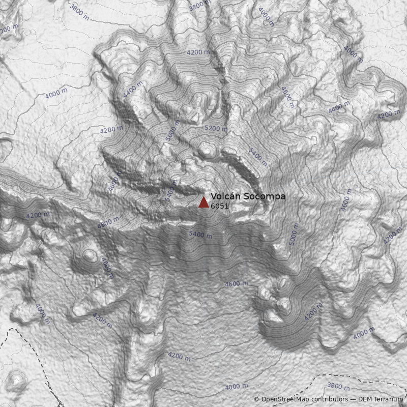 Mapa Volcán Socompa