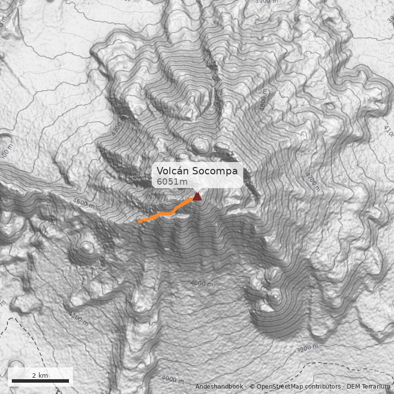 Mapa Volcán Socompa