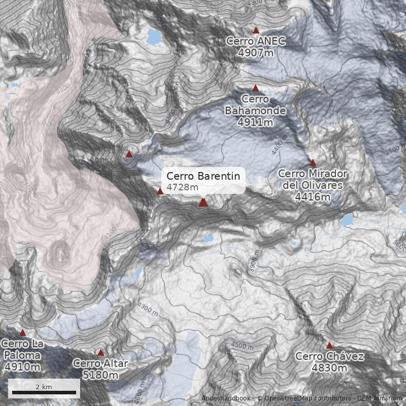 Mapa Cerro Barentin